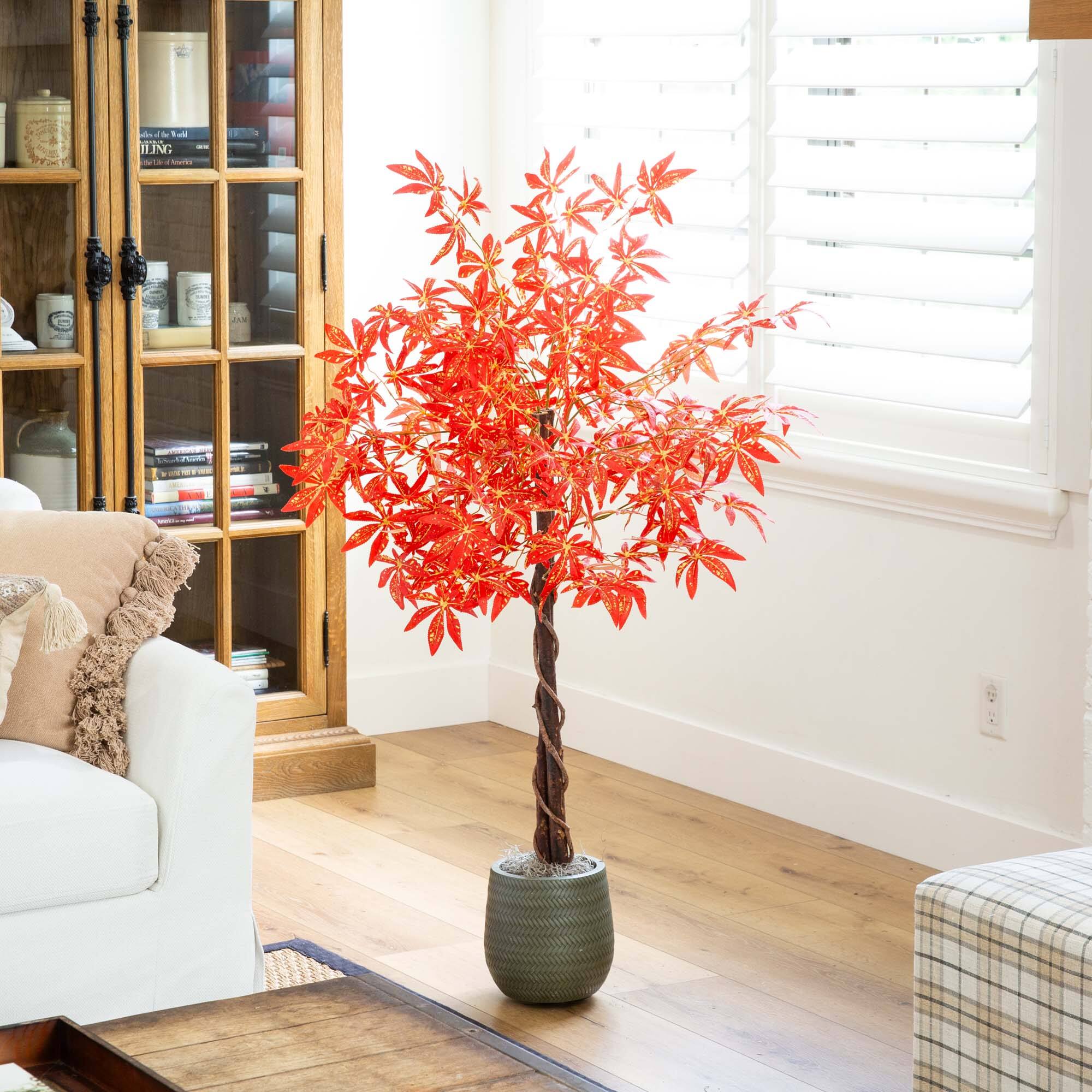 4ft. Autumn Vibrant Maple Artificial Fall Tree